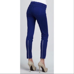 J brand 28 rare jeans blue back leg zipper skinny